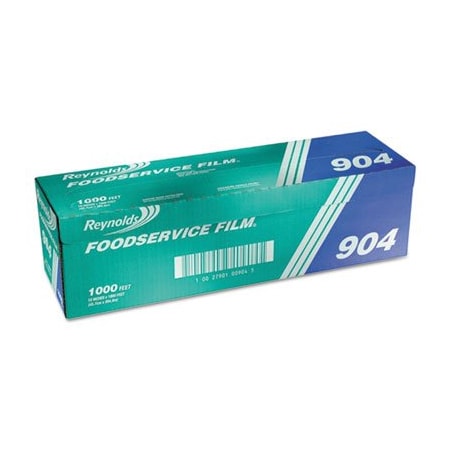 Reynolds Reynolds, PVC FILM ROLL WITH CUTTER BOX, 18in X 1000 FT, CLEAR 904